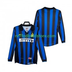 Inter Milan Trøje Retro Mænd Hjemmebane Fodboldsæt 1998 1999 Langærmet