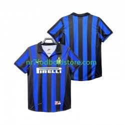 Inter Milan Trøje Retro Mænd Hjemmebane Fodboldsæt 1998 1999 Kortærmet
