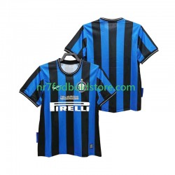 Inter Milan Trøje 2009 Retro Mænd Hjemmebane Fodboldsæt 2010 Kortærmet