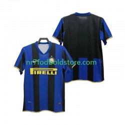 Inter Milan Trøje Champions League 2009 Retro Mænd Hjemmebane Fodboldsæt 2008 Kortærmet