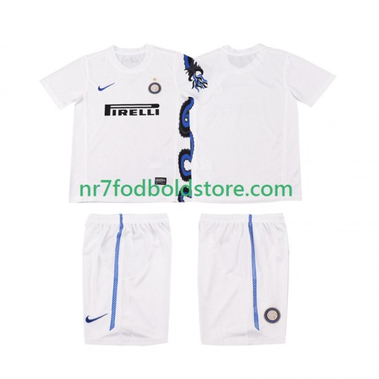 Inter Milan Trøje Retro Børn Udebane Fodboldsæt 2011 2010 Kortærmet