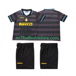 Inter Milan Trøje 1997 Retro Børn 3. Valg Fodboldsæt 1998 Kortærmet