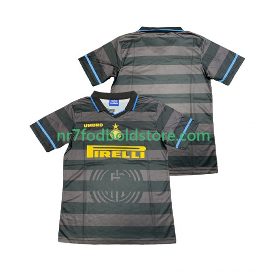 Inter Milan Trøje 1997 Retro Mænd 3. Valg Fodboldsæt 1998 Kortærmet