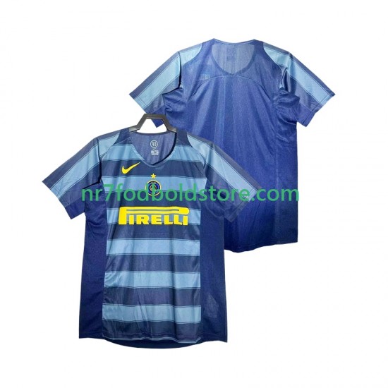 Inter Milan Trøje 2005 Retro Mænd 3. Valg Fodboldsæt 2004 Kortærmet