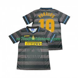 Inter Milan Trøje Ronaldo 10 1997 Retro Mænd 3. Valg Fodboldsæt 1998 Kortærmet