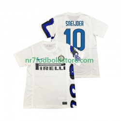 Inter Milan Trøje SNEIJDER 10 Retro Mænd Udebane Fodboldsæt 2011 2010 Kortærmet