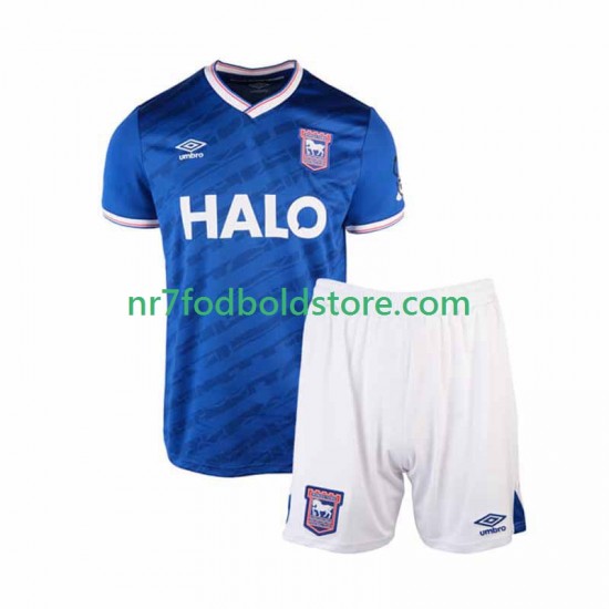 Trøje Ipswich Town Børn Hjemmebane Fodboldsæt 2025-2026 Kortærmet