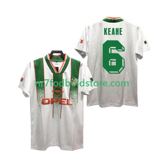 Irland Trøje KEAHE 6 Retro Mænd Udebane Fodboldsæt 1994 Kortærmet