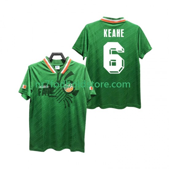 Irland Trøje KEAHE 6 Retro Mænd Hjemmebane Fodboldsæt 1994 Kortærmet