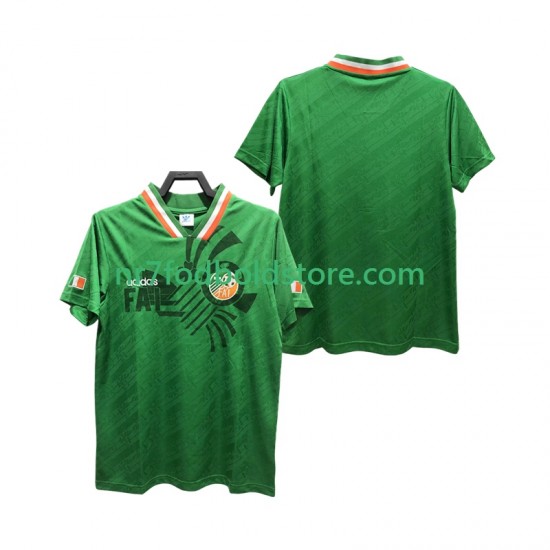 Irland Trøje Retro Mænd Hjemmebane Fodboldsæt 1994 Kortærmet