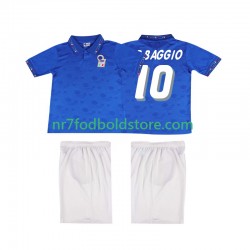 Italien Trøje Roberto Baggio 10 Retro Børn Hjemmebane Fodboldsæt 1994 Kortærmet