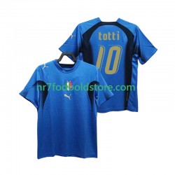 Italien Trøje Totti 20 Retro Mænd Hjemmebane Fodboldsæt 2006 Kortærmet