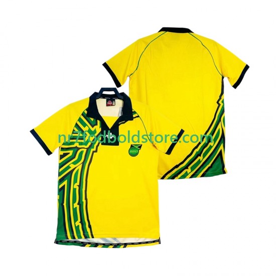 Jamaica Trøje Retro Mænd Hjemmebane Fodboldsæt 1998 Kortærmet