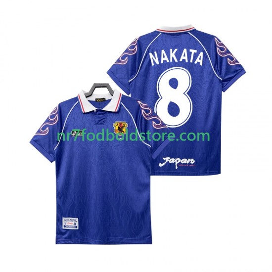 Japan Trøje NAKATA 8 Retro Mænd Hjemmebane Fodboldsæt 1998 Kortærmet