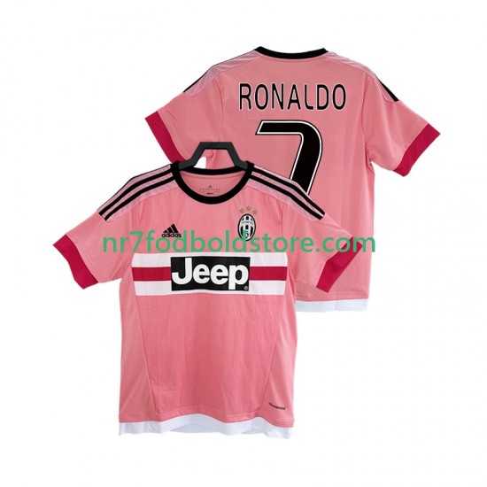 Juventus Trøje Cristiano Ronaldo 7 2016 2017 Retro Mænd Udebane Fodboldsæt Kortærmet