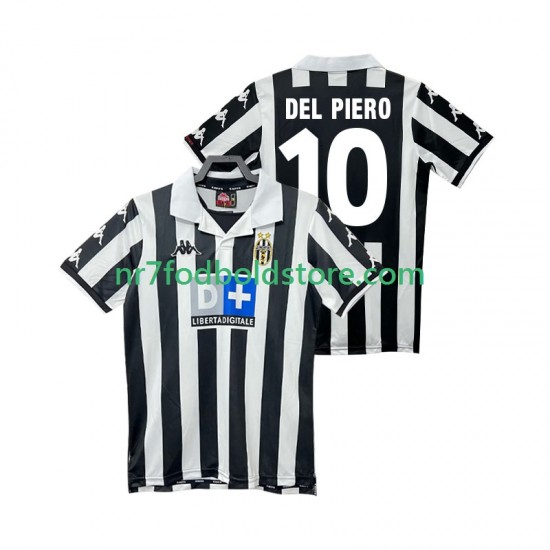 Juventus Trøje DEL PIERO 10 2000 Retro Mænd Hjemmebane Fodboldsæt 1999 Kortærmet