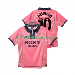 Juventus Trøje DEL PIER0 10 1997 Retro Mænd Udebane Fodboldsæt 1998 Kortærmet