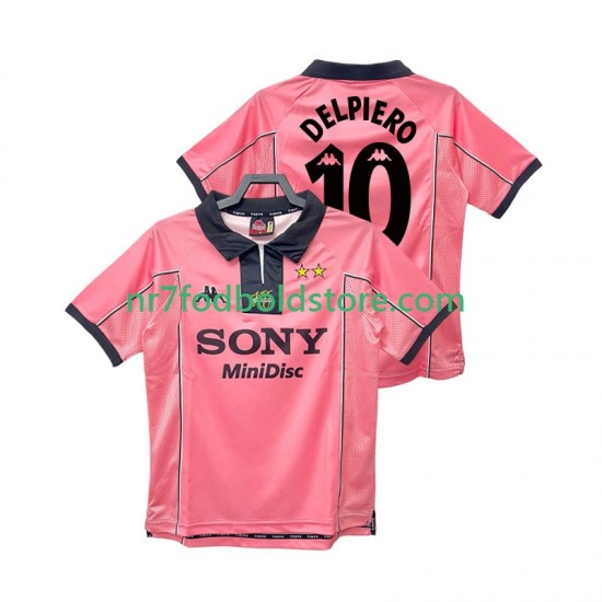 Juventus Trøje DEL PIER0 10 1997 Retro Mænd Udebane Fodboldsæt 1998 Kortærmet