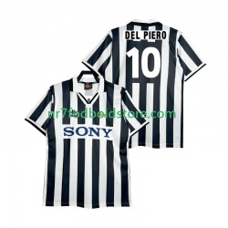 Juventus Trøje DEL PIERO 10 1995 1996 Retro Mænd Hjemmebane Fodboldsæt Kortærmet