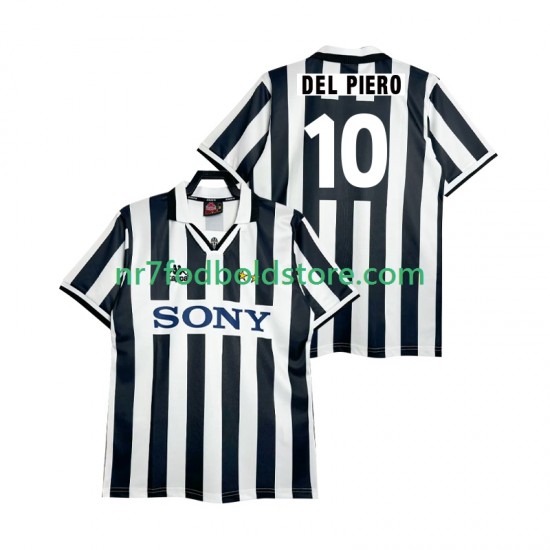 Juventus Trøje DEL PIERO 10 1995 1996 Retro Mænd Hjemmebane Fodboldsæt Kortærmet