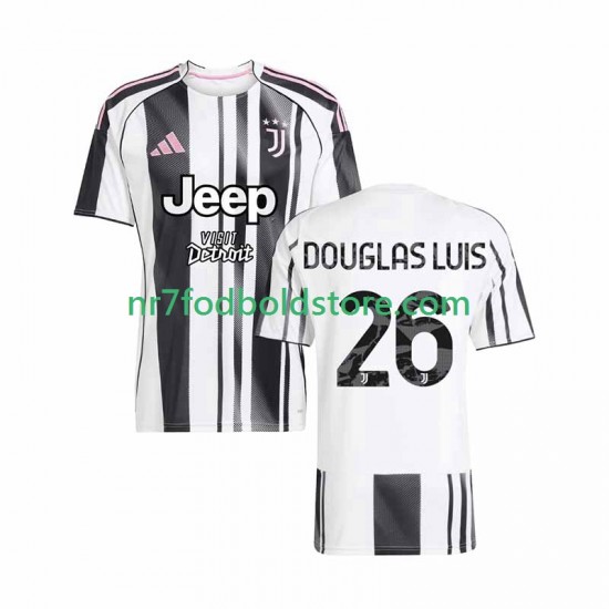 Juventus Trøje Douglas Luiz 26 Mænd Hjemmebane Fodboldsæt 2025-2026 Kortærmet