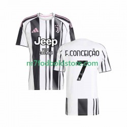 Juventus Trøje Francisco Conceicao 7 Mænd Hjemmebane Fodboldsæt 2025-2026 Kortærmet
