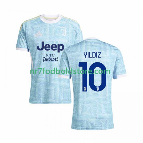 Juventus Trøje Kenan Yildiz 10 Mænd Udebane Fodboldsæt 2025-2026 Kortærmet