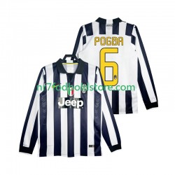 Juventus Trøje Pogba 6 2014 2015 Retro Mænd Hjemmebane Fodboldsæt Langærmet