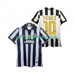 Juventus Trøje TEVEZ 10 2014 2015 Retro Mænd Hjemmebane Fodboldsæt Kortærmet