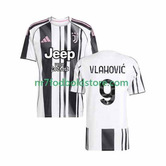 Juventus Trøje Vlahovic 9 Mænd Hjemmebane Fodboldsæt 2025-2026 Kortærmet