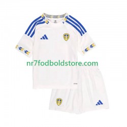 Leeds United Trøje Børn Hjemmebane Fodboldsæt 2025-2026 Kortærmet