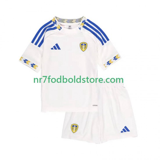 Leeds United Trøje Børn Hjemmebane Fodboldsæt 2025-2026 Kortærmet