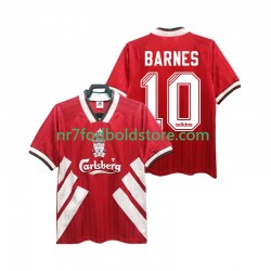 Liverpool Trøje BARNES 10 1993 1995 Retro Mænd Hjemmebane Fodboldsæt Kortærmet