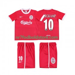 Liverpool Trøje BERGKAMP 10 LWP 1997 Retro Børn Hjemmebane Fodboldsæt 1998 Kortærmet