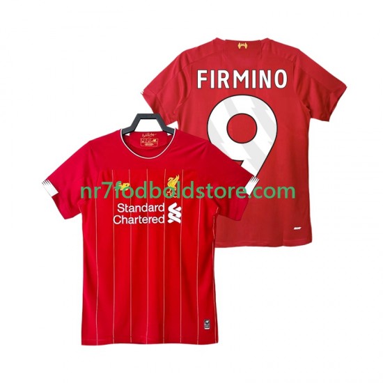 Liverpool Trøje FIRMINO 9 2019 2020 Retro Mænd Hjemmebane Fodboldsæt Kortærmet