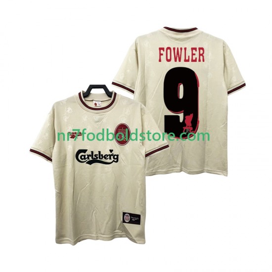 Liverpool Trøje FOWLER 9 1996 1997 Retro Mænd Udebane Fodboldsæt Kortærmet
