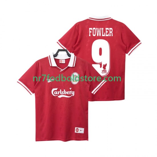 Liverpool Trøje FOWLER 9 1996 Retro Mænd Hjemmebane Fodboldsæt 1998 Kortærmet