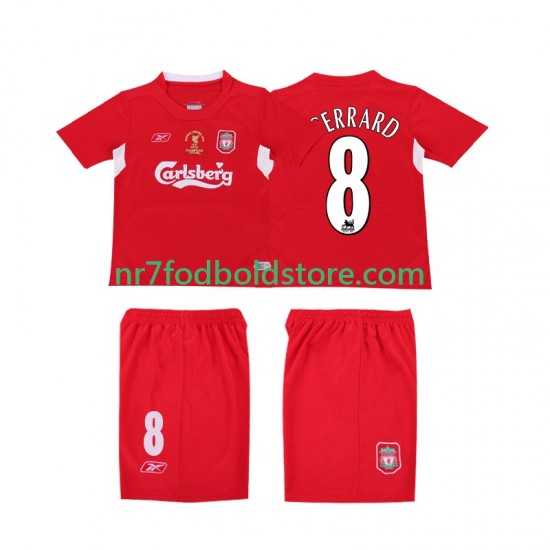 Liverpool Trøje GERRARD 8 LWP 2005 Retro Mænd Hjemmebane Fodboldsæt 2004 Kortærmet