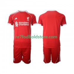 Liverpool Trøje Børn Hjemmebane Fodboldsæt 2025-2026 Kortærmet