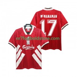 Liverpool Trøje MCMANAMAN 17 1993 1995 Retro Mænd Hjemmebane Fodboldsæt Kortærmet