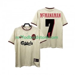 Liverpool Trøje MCMANAMAN 7 1996 1997 Retro Mænd Udebane Fodboldsæt Kortærmet