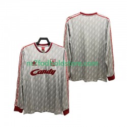Liverpool Trøje 1989 1991 Retro Mænd Udebane Fodboldsæt Langærmet