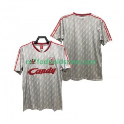 Liverpool Trøje 1989 1991 Retro Mænd Udebane Fodboldsæt Kortærmet