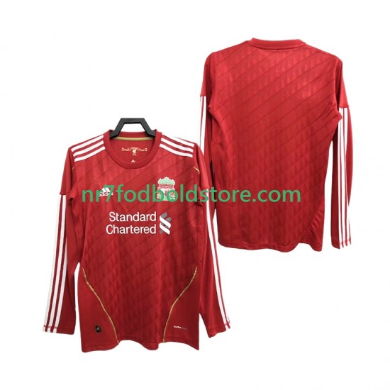 Liverpool Trøje 2012 Retro Mænd Hjemmebane Fodboldsæt 2010 Langærmet