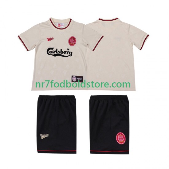 Liverpool Trøje LWP 1996 1997 Retro Børn Udebane Fodboldsæt Kortærmet