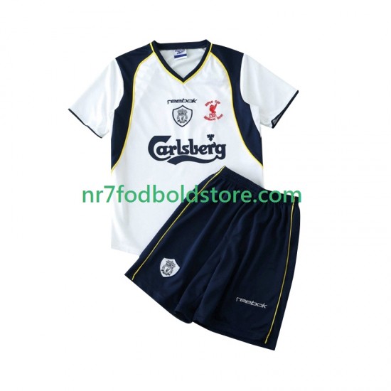 Liverpool Trøje LWP 2001 Retro Børn Udebane Fodboldsæt 2002 Kortærmet