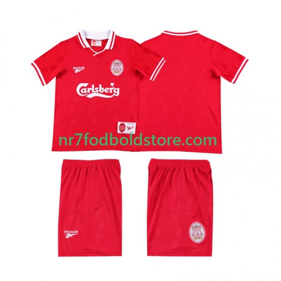 Liverpool Trøje LWP 1996 1997 Retro Børn Hjemmebane Fodboldsæt Kortærmet