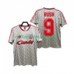 Liverpool Trøje Rush 9 1989 1991 Retro Mænd Udebane Fodboldsæt Kortærmet