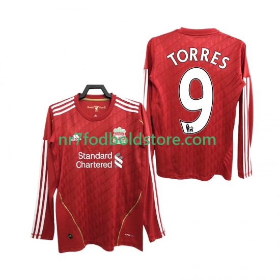 Liverpool Trøje Torres 9 2012 Retro Mænd Hjemmebane Fodboldsæt 2010 Langærmet
