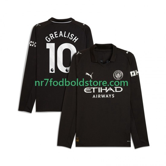 Manchester City Trøje Jack Grealish 10 Mænd Udebane Fodboldsæt 2025-2026 Langærmet